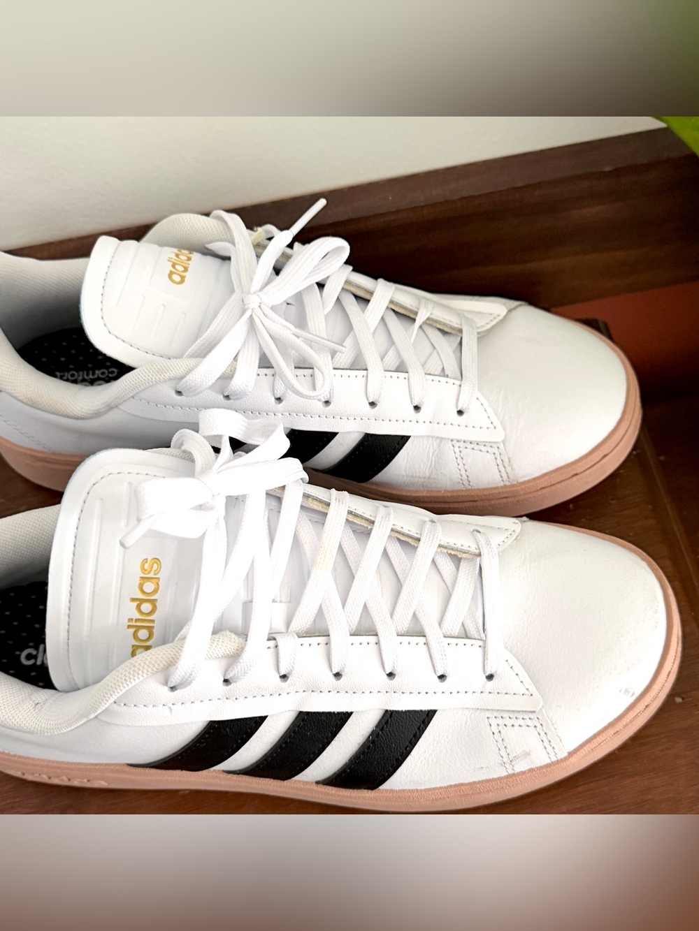 Adidas Women's Size 9 Grand Court Alpha White Blush Lilac Shoes Sneakers - Picture 2 of 9